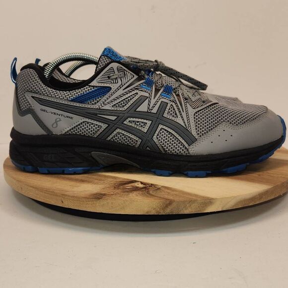 Asics Gel Venture 8 Running Trail Shoe Men's Size 10 Gray Blue - Picture 1 of 9